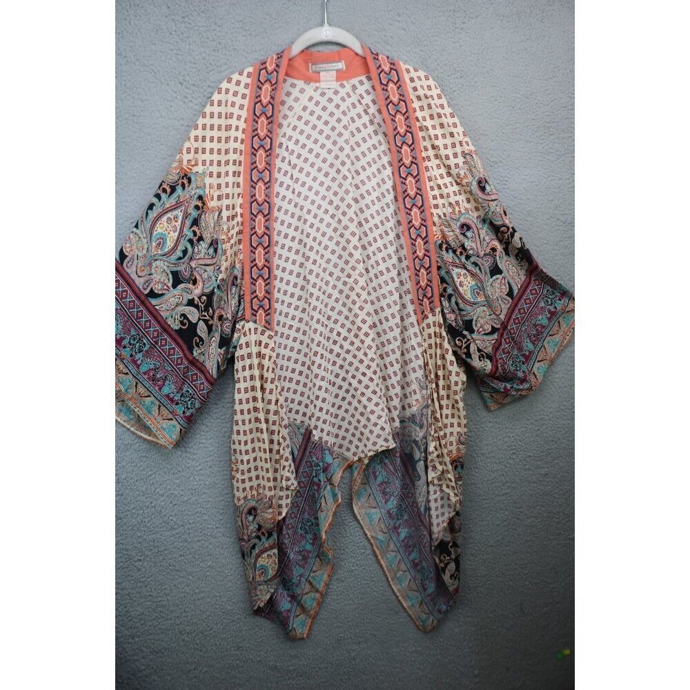 Flying Tomato Silky Kimono Embroidered Topper-M/L-Whimsigoth-Boho